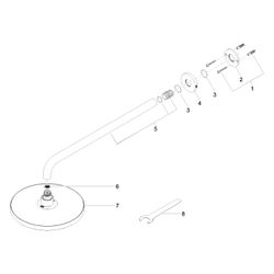Dornbracht Regenbrause mit Wandanbindung Serienspezifisch 28649970 chrom... DORNBRACHT-28649970-00 4029011739880 (Abb. 1)