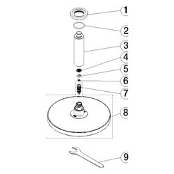 Dornbracht Regenbrause mit Deckenanbindung Metall D 220mm Pure Rain 9l/min, Mes... DORNBRACHT-28667970-28 4099477315331 (Abb. 1)