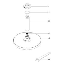 Dornbracht Regenbrause mit Deckenanbindung Serienspezifisch 28669970 platin... DORNBRACHT-28669970-08 4029011739941 (Abb. 1)