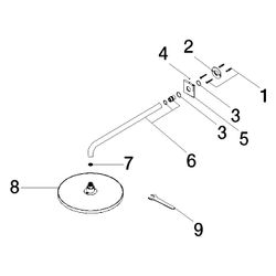 Dornbracht IMO Regenbrause mit Wandanbindung Serienspezifisch 28679670 platin m... DORNBRACHT-28679670-06 4029011739521 (Abb. 1)