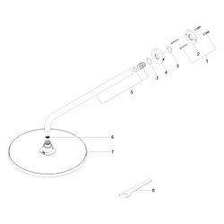 Dornbracht Regenbrause mit Wandanbindung Serienspezifisch 28679970 schwarz matt... DORNBRACHT-28679970-33 4029011739446 (Abb. 1)
