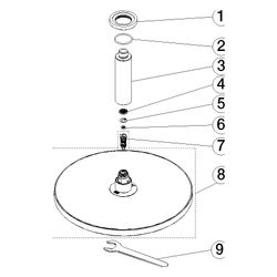 Dornbracht Regenbrause mit Deckenanbindung Kunststoff D 300mm Pure Rain 14l/min... DORNBRACHT-28685970-42 4099477313504 (Abb. 1)