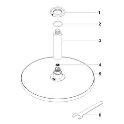 Dornbracht Regenbrause mit Deckenanbindung Serienspezifisch 28689970 platin... DORNBRACHT-28689970-08 4029011739477 (Abb. 1)