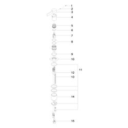 Dornbracht Waschtisch-Einhandbatterie Mem, starrer Auslauf, Platin... DORNBRACHT-29210782-08 4029011681592 (Abb. 1)