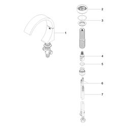 Dornbracht Waschtisch-Zweilochbatterie CYO ohne Ablaufgarnitur Ausladung 167mm,... DORNBRACHT-29218811-00 4029011926891 (Abb. 1)