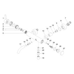 Dornbracht Wannen-Einhandbatterie Meta für Wandmontage, Ausladung 202mm, 14l/mi... DORNBRACHT-33200660-06 4029011764486 (Abb. 1)