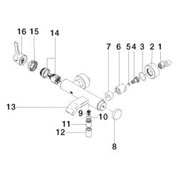 Dornbracht Wannen-Dreiloch-Einhandbatterie IMO für Wannenrandmontage Schwallaus... DORNBRACHT-33200671-19 4099477159553 (Abb. 1)
