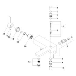 Dornbracht LULU Wannen-Einhandmischer für Wandmontage 33200710 chrom... DORNBRACHT-33200710-00 4029011438554 (Abb. 1)