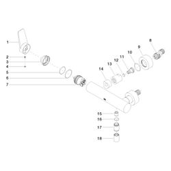 Dornbracht Brause-Einhandbatterie Lissé für Wandmontage, Chrom... DORNBRACHT-33300845-00 4029011711282 (Abb. 1)