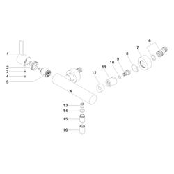 Dornbracht Waschtisch-Zweilochbatterie IMO mit Ablaufgarnitur, 4,6l/min, Dark C... DORNBRACHT-33301670-00 4029011702198 (Abb. 1)