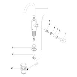 Dornbracht Waschtisch-Einhandbatterie Meta mit Ablaufgarnitur, Ausladung 123mm,... DORNBRACHT-33510661-00 4029011766510 (Abb. 1)