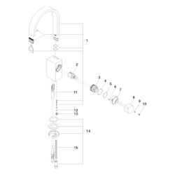 Dornbracht MEM Waschtisch-Einhandmischer ohne Ablaufgarnitur 33521782 platin... DORNBRACHT-33521782-08 4029011673443 (Abb. 1)