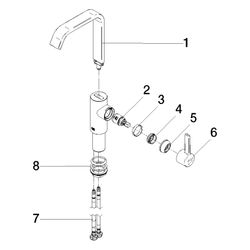 Dornbracht Waschtisch-Einhandbatterie IMO starrer Auslauf 165mm mit hohem Ausla... DORNBRACHT-33526671-27 4099477209364 (Abb. 1)