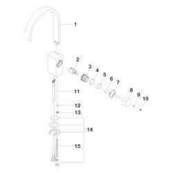 Dornbracht MEM Waschtisch-Einhandmischer ohne Ablaufgarnitur 33526782 Messing g... DORNBRACHT-33526782-28 4029011899591 (Abb. 1)