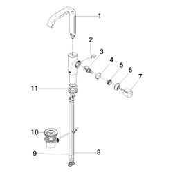 Dornbracht Waschtisch-Einhandbatterie IMO starrer Auslauf 170mm mit hohem Ausla... DORNBRACHT-33528671-33 4099477159935 (Abb. 1)