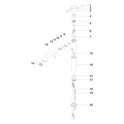 Dornbracht IMO Waschtisch-Einhandmischer mit erhöhtem Standfuß 33537670 chrom... DORNBRACHT-33537670-00 4029011560798 (Abb. 1)