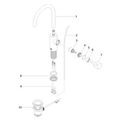 Dornbracht Waschtisch-Einhandbatterie Meta mit Ablaufgarnitur, Ausladung 165mm,... DORNBRACHT-33560661-33 4029011872839 (Abb. 1)