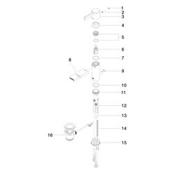 Dornbracht IMO Bidet-Einhandmischer mit Ablaufgarnitur Serienspezifisch 3360067... DORNBRACHT-33600670-00 4029011578724 (Abb. 1)