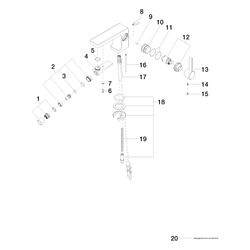 Dornbracht LULU Bidet-Einhandmischer mit Ablaufgarnitur 33600710 platin matt... DORNBRACHT-33600710-06 4029011440670 (Abb. 1)