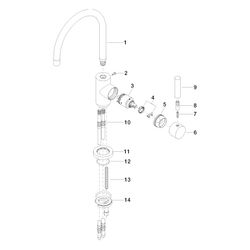 Dornbracht Einhebelmischer Tara Classic schwenkbar, Ausladung 201mm, max. 7l/mi... DORNBRACHT-33800888-99 4029011764141 (Abb. 1)