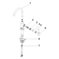 Dornbracht Einhebelmischer Vaia Bar Tap schwenkbar, Ausladung 167mm, max. 7l/mi... DORNBRACHT-33805809-46 4099477122571 (Abb. 1)