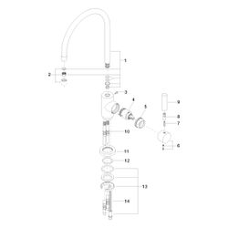 Dornbracht Einhebelmischer Tara Classic schwenkbar, Ausladung 236mm, max. 7l/mi... DORNBRACHT-33815888-28 4029011899799 (Abb. 1)