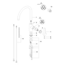 Dornbracht Einhebelmischer Tara Ultra schwenkbar, Ausladung 241mm, max. 8l/min,... DORNBRACHT-33816875-39 4099477400815 (Abb. 1)