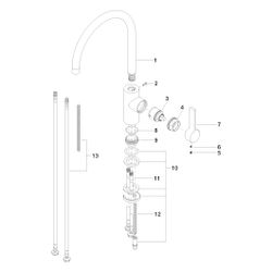 Dornbracht Einhebelmischer Tara Ultra schwenkbar, Ausladung 241mm, max. 8l/min,... DORNBRACHT-33816875-39 4099477400815 (Abb. 1)