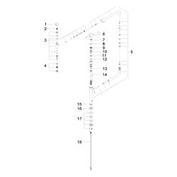 Dornbracht Einhebelmischer Tara Ultra Pivot schwenkbar, Ausladung 552mm, max. 8... DORNBRACHT-33845875-39 4099477400914 (Abb. 1)