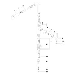 Dornbracht Elio Einhandmischer Pull-out mit Brausefunktion 33870790 Messing geb... DORNBRACHT-33870790-28 4029011900044 (Abb. 1)