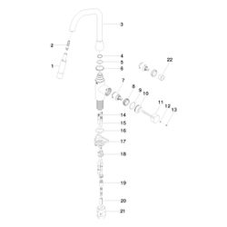 Dornbracht Einhebelmischer Sync Pull-down mit Brausefunktion, Ausladung 240mm, ... DORNBRACHT-33875895-06 4029011704499 (Abb. 1)