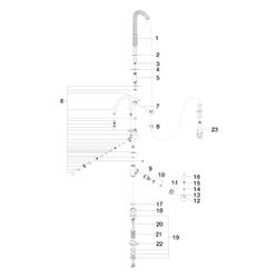 Dornbracht Einhebelmischer Tara Classic Profi schwenkbar, Ausladung 200mm, max.... DORNBRACHT-33880888-08 4029011893711 (Abb. 1)