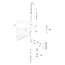 Dornbracht Einhebelmischer Tara Profi schwenkbar, Ausladung 200mm, max. 7l/min,... DORNBRACHT-33880888-39 4099477401096 (Abb. 1)