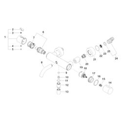 Dornbracht Meta Wannen-Thermit für Wandmontage 34201979 chrom... DORNBRACHT-34201979-00 4029011764530 (Abb. 1)