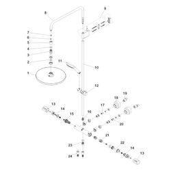 Dornbracht Showerpipe mit Brause-Thermostat und Handbrausegarnitur FlowReduce D... DORNBRACHT-34468979-42 4099477441542 (Abb. 1)