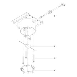 Dornbracht Unterputz-Deckeneinbaukasten für Deckenanbindung mit Licht 2x Anschlu... DORNBRACHT-3504297090 4099477011103 (Abb. 1)