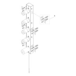 Dornbracht Unterputz-Wandeinbaukasten 4-fach, mit Bedienelement, Einbautiefe 70-... DORNBRACHT-3531297090 4099477470627 (Abb. 1)
