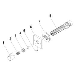 Dornbracht Unterputz-Zweiwege-Umstellung Symetrics, Chrom, 36200985-00... DORNBRACHT-36200985-00 4029011966545 (Abb. 1)
