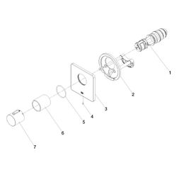 Dornbracht LULU Unterputz-Thermostat ohne Mengenregulierung 1/2" 36501710 chrom... DORNBRACHT-36501710-00 4029011848230 (Abb. 1)