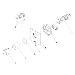 Dornbracht Unterputz-Thermostat Symetrics Xtool ohne Mengenregulierung Abdeckpl... DORNBRACHT-36503985-08 4029011848841 (Abb. 1)