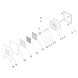 Dornbracht Unterputz-Seitenbrause Water Points FlowReduce 6l/min, Dark Platinum... DORNBRACHT-36515979-99 4029011800597 (Abb. 1)