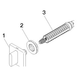 Dornbracht Unterputzventil CL.1 rechtsschließend kalt G 1/2", Platin gebürstet... DORNBRACHT-36607706-06 4029011853883 (Abb. 1)