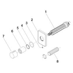 Dornbracht Unterputzventil Lulu rechtsschließend G 3/4", Platin gebürstet, 3660... DORNBRACHT-36608710-06 4029011854026 (Abb. 1)