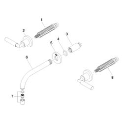 Dornbracht Waschtisch-Wandbatterie Tara o. Ablaufg., starr, 160mm, max. 7l/min,... DORNBRACHT-36707882-08 4029011526503 (Abb. 1)