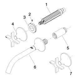 Dornbracht Waschtisch-Wandbatterie Vaia o. Ablaufg., starr, 190mm, 5,7l/min, Ch... DORNBRACHT-36712809-00 4029011737169 (Abb. 1)