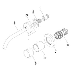 Dornbracht Meta Waschtisch-Wand-Einhandmischer ohne Ablaufgarnitur 36860662 chr... DORNBRACHT-36860662-00 4029011852671 (Abb. 1)