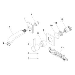 Dornbracht IMO Waschtisch-Wand-Einhandmischer ohne Ablaufgarnitur 36860670 chro... DORNBRACHT-36860670-00 4029011845543 (Abb. 1)