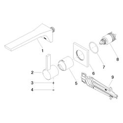 Dornbracht Waschtisch-Wand-Einhandbatterie CL.1 o. Ablaufg. Ausladung 198mm, Ch... DORNBRACHT-36860705-00 4029011851452 (Abb. 1)