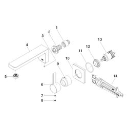 Dornbracht Waschtisch-Wand-Einhandbatterie Lulu ohne Ablaufgarnitur Ausladung 2... DORNBRACHT-36860710-00 4029011851759 (Abb. 1)