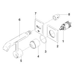 Dornbracht Waschtisch-Wand-Einhandbatterie IMO starrer Auslauf 170mm, für Wandm... DORNBRACHT-36861671-33 4099477160610 (Abb. 1)